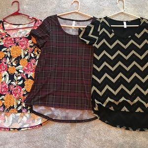 Lot of 3 LuLaRoe Medium Classic Tops